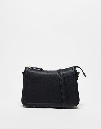Valentino ivy clean shoulder bag with detachable crossbody strap in black