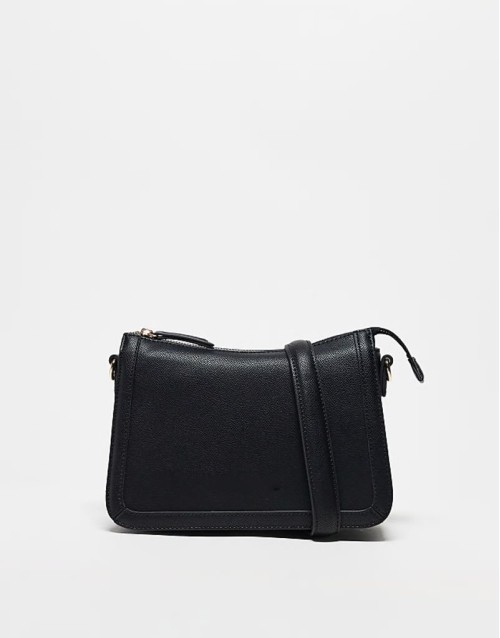 Valentino ivy clean shoulder bag with detachable crossbody strap in black