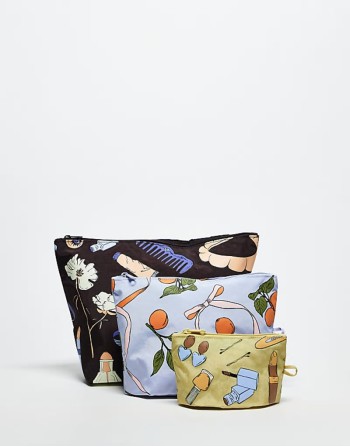 go pouch set in get ready with me prints