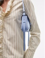 Sophia western buckle shoulder bag in light blue