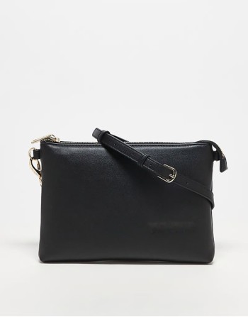 Valentino jasmin large wristlet clutch bag in black