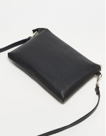 Valentino jasmin large wristlet clutch bag in black