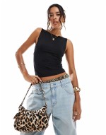 40% New slouchy shoulder bag in leopard print