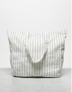 Hendry tote in pinstripe