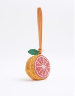 beaded grapefruit bag