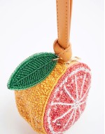 beaded grapefruit bag